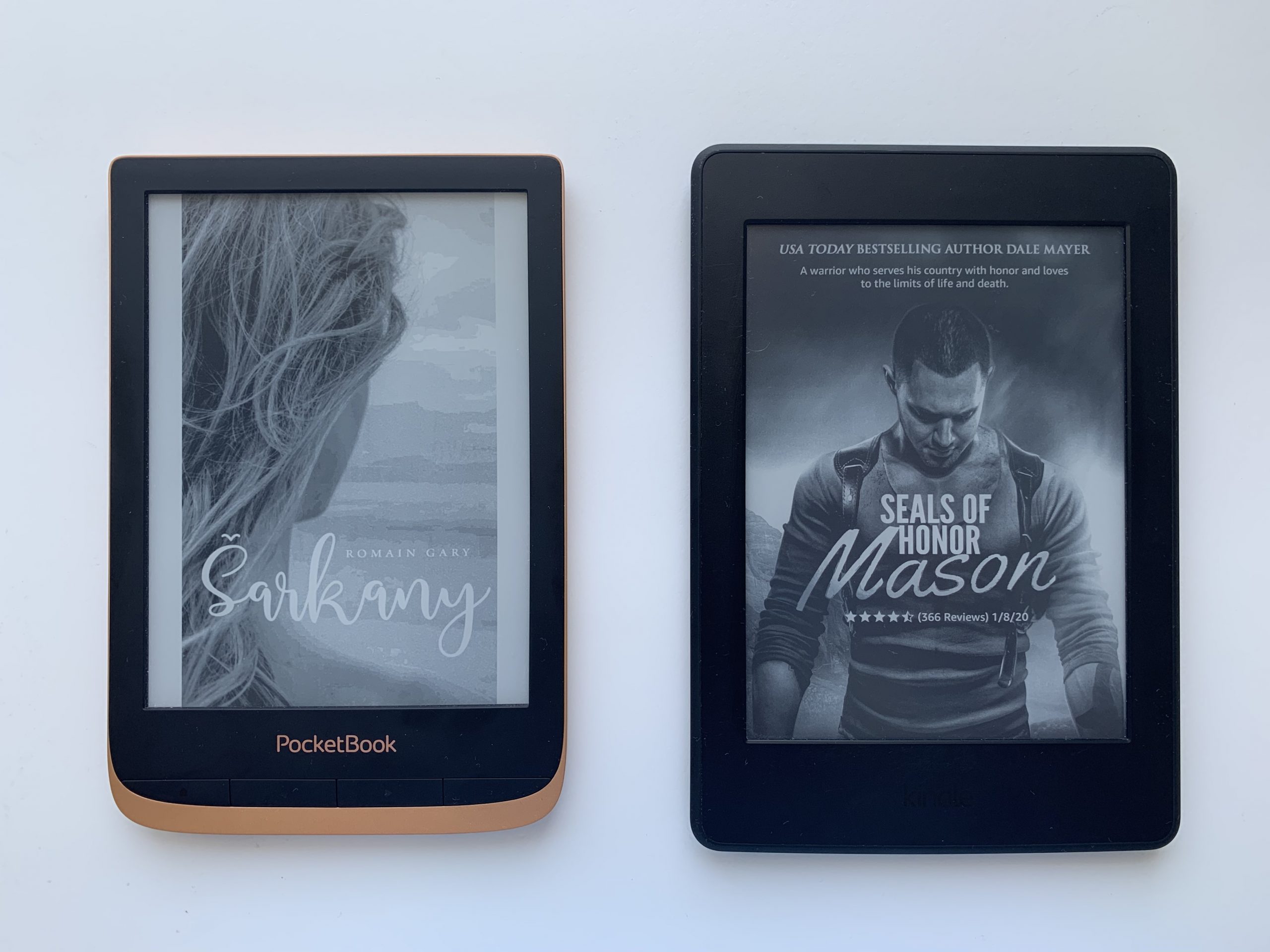 Čítačky Pocketbook Touch HD 3 (2018) vs Kindle Paperwhite (7. gen, 2015)